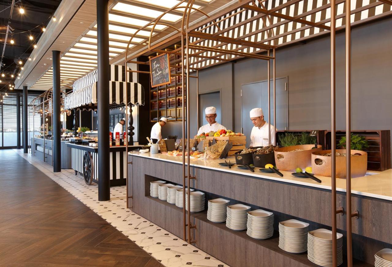 คอซซี บลู Hotel จงลี่ ภายนอก รูปภาพ The kitchen of the restaurant